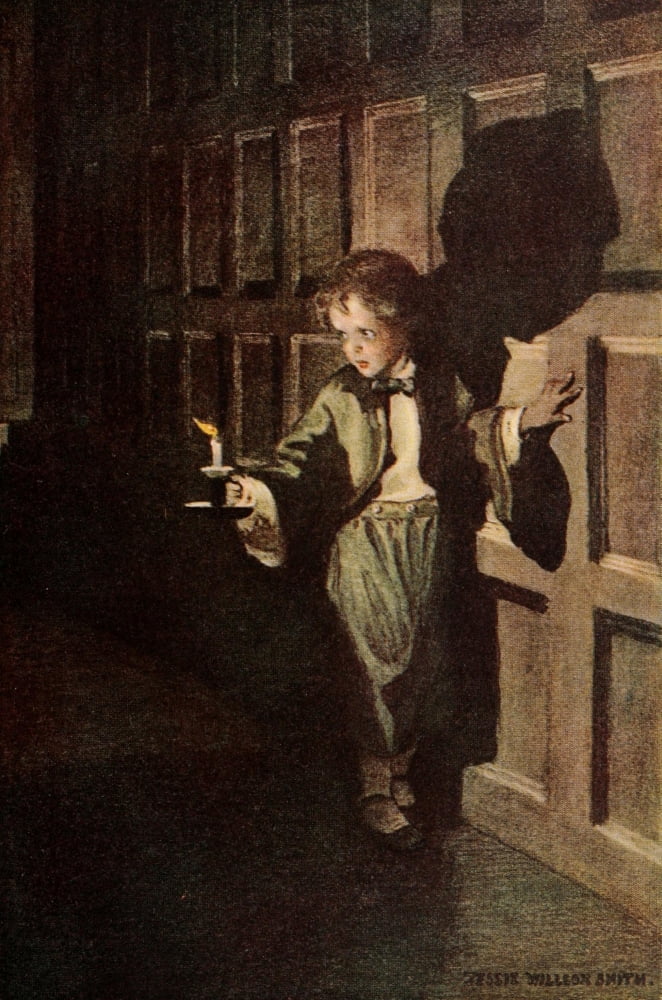 A Childs Garden of Verses 1905 By candlelight Canvas Art - Jessie Willcox Smith (18 x 24)