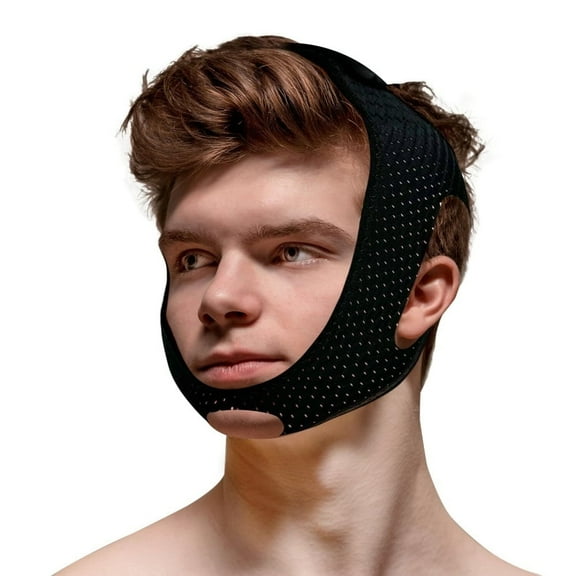 A+ Chin Strap for Sleeping, Jaw Strap for Sleep Apnea, Adjustable & Breathable Chin Strap, Anti Snoring Devices,