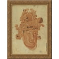thumbnail image 1 of A Chinese God 24x18 Gold Ornate Wood Framed Canvas Art by Alexandre Jacovleff, 1 of 2
