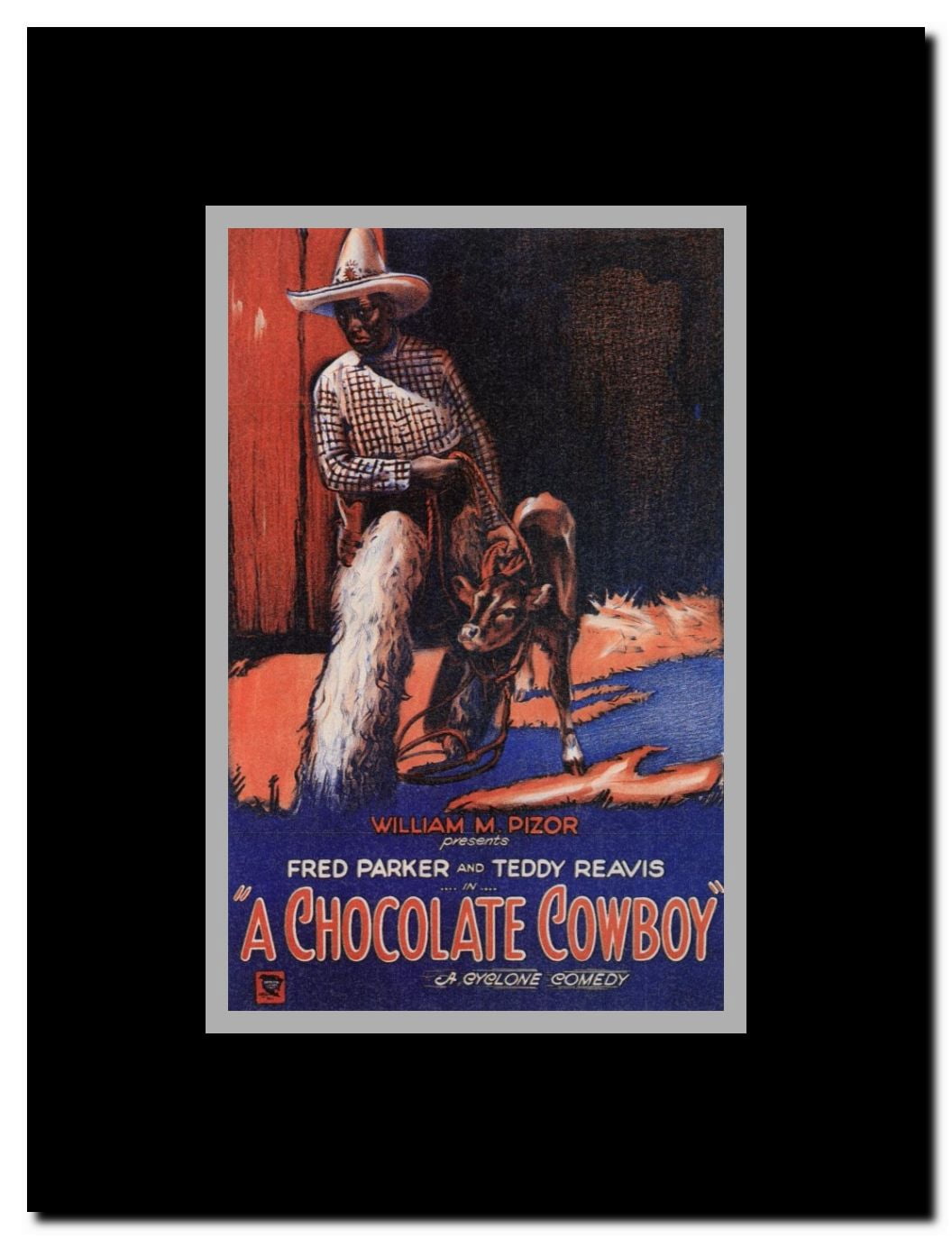 A Chocolate Cowboy Framed Movie Poster