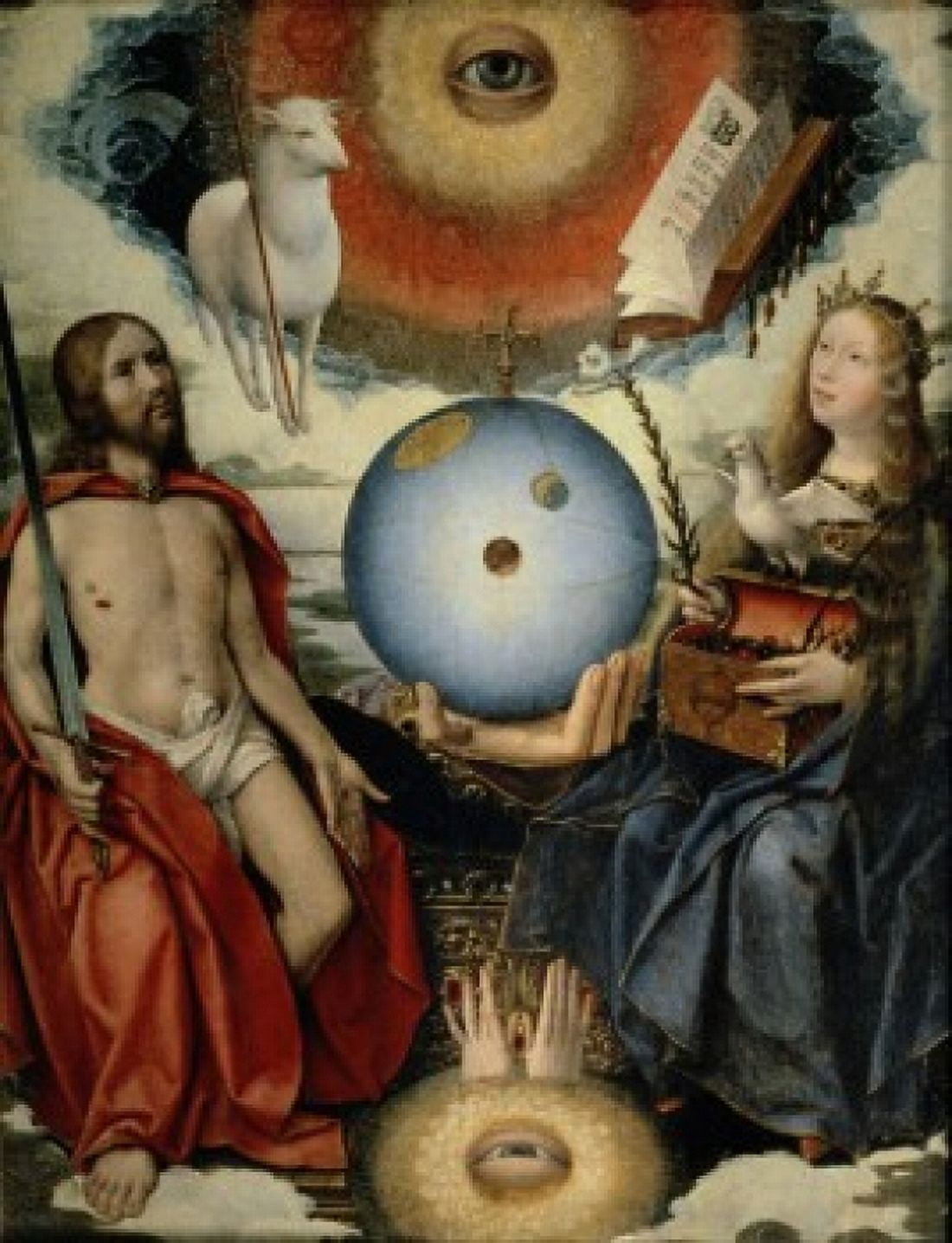 A Christian Allegory  Jan Provost (1465-1529Flemish)  Oil on Wood  Musee du Louvre Paris Canvas Art - Jan Provost (18 x 24)