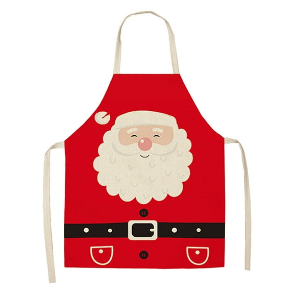 A Christmas Apron Festive Kitchen Wear Protective Workwear Polyester Fabric 73X55Cm 28.74X21.65In Unisex Adult Cooking Baking Craft Holiday Decor
