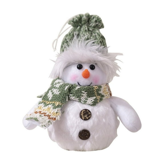 A Christmas Atmosphere Decoration Winter Snowman Figurine Short Hat Design For Home Tabletop Holiday Decor