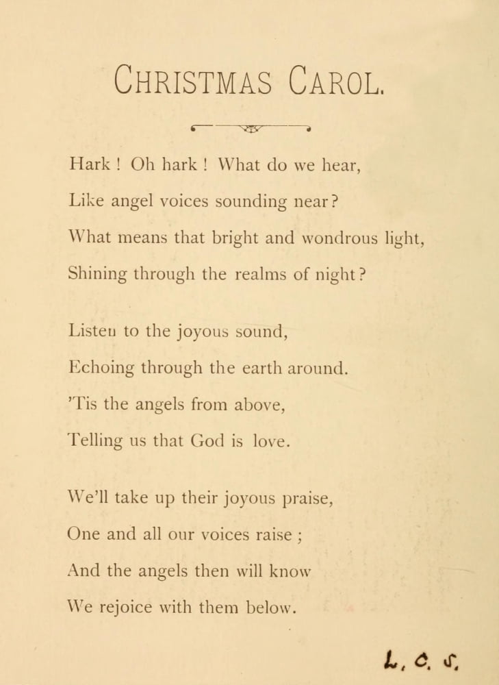 A Christmas Carol 1888 Poem Canvas Art - LC Snow (18 x 24)