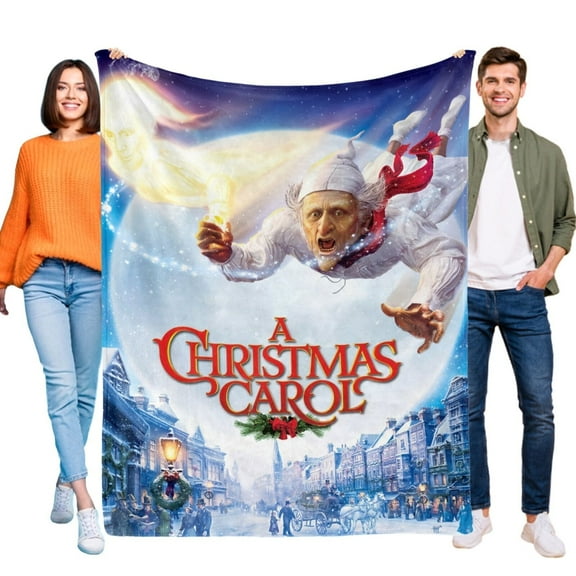 A Christmas Carol Blanket Flannel Soft Sofa Bed Couch Throw Birthday Gift