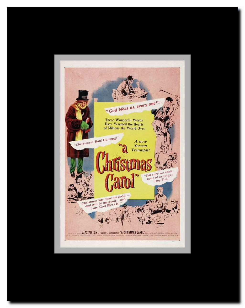 A Christmas Carol Framed Movie Poster