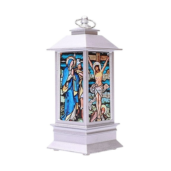 A Christmas Jesus Night Light Decor, Led Lantern For Indoor Holiday Decoration