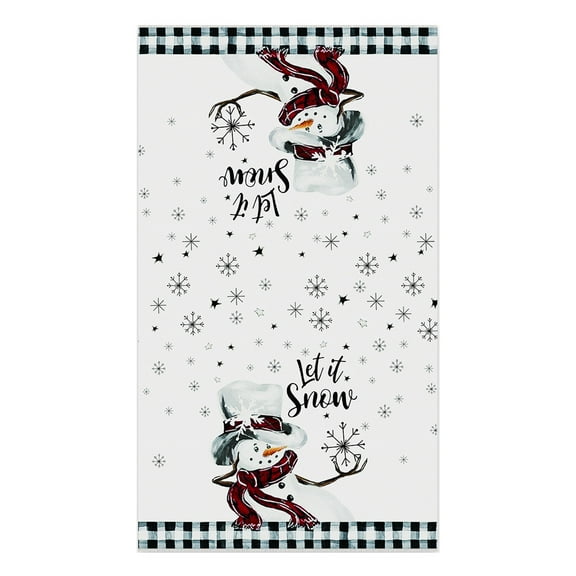 A Christmas Print Kitchen Towel Dish Drying Cloth Tea Towel For Cooking Baking Holiday Decoration Absorbent Towel 19 X 16 Inch 1 Piece