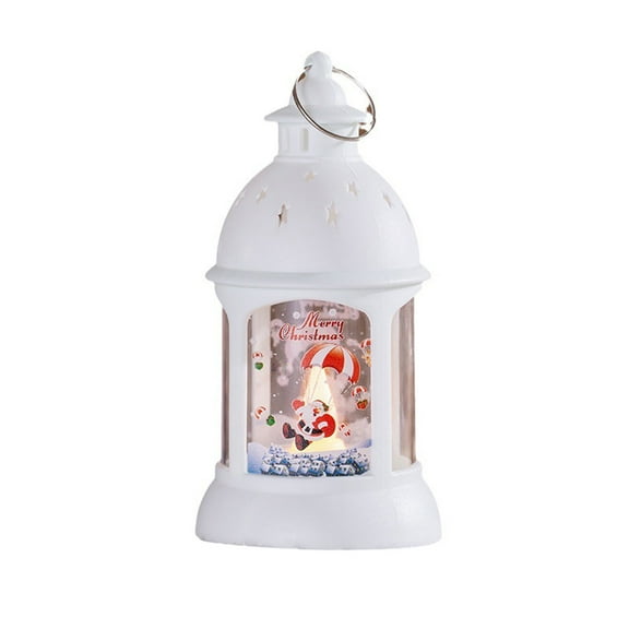 A Christmas Retro Style Oil Lamp Night Light, Portable Led Lantern For Home Or Party Decoration