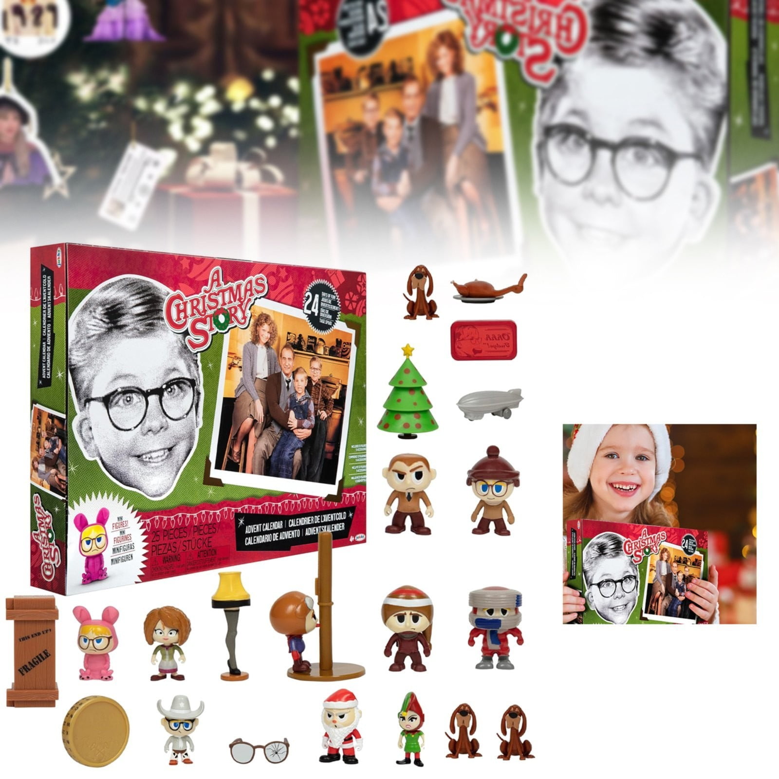 A Christmas Story Advent Calendar 2024 Includes 24 Windows Filled with ...