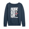 thumbnail image 1 of A Christmas Story - Ahhh Fra Gee Lay Must Be Italian - Women's Lightweight French Terry Long Sleeve Shirt, 1 of 5