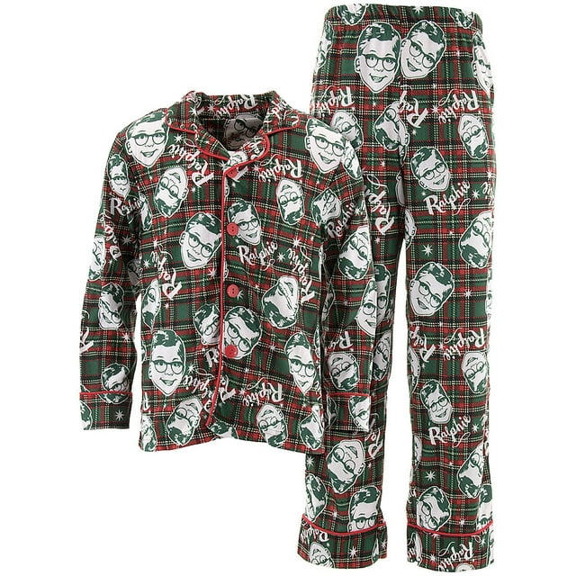 A Christmas Story Boys Ralphie Coat-Style Pajamas - Walmart.com