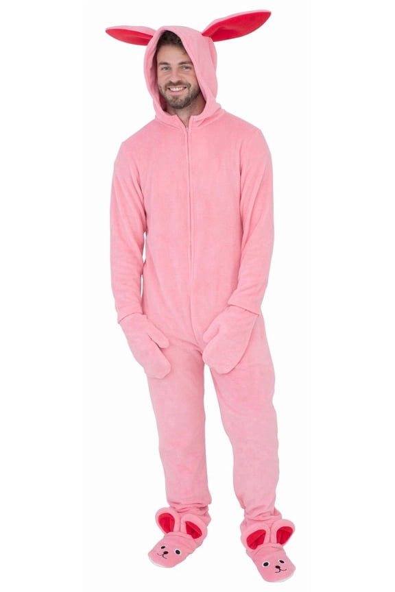 A Christmas Story by Briefly Stated Adult Unisex Bunny Halloween Cosplay Union Suit Pajama