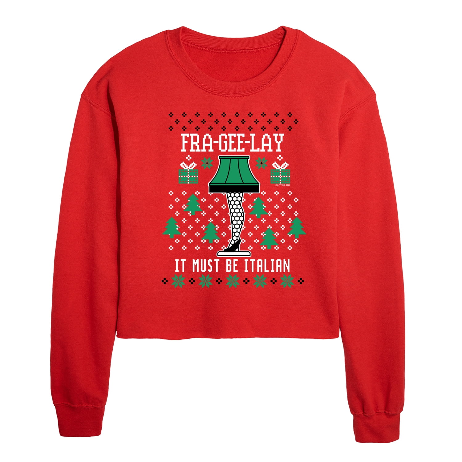 Christmas story lamp sweater deals