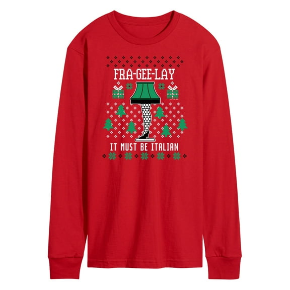 A Christmas Story - Frageelay Leg Lamp Ugly Sweater - Men's Long Sleeve T-Shirt