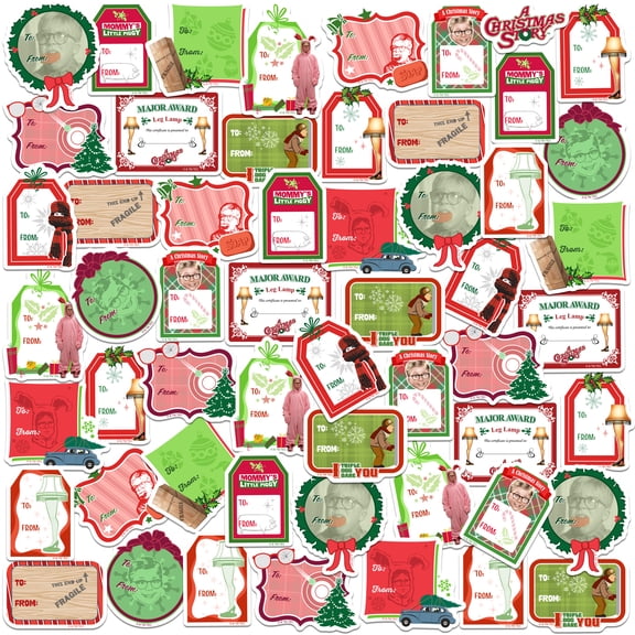 A Christmas Story Holiday Labels 50Ct Sticker Pack