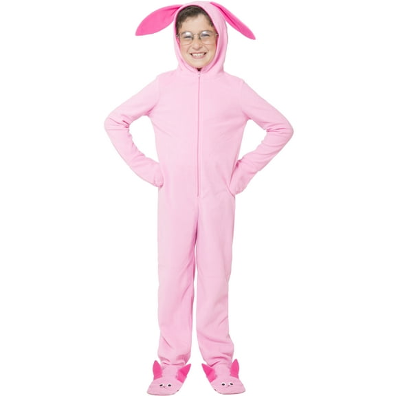A Christmas Story Kid's One Piece Bunny Sleep Pajama Union Suit Footed Sleepwear Loungewear