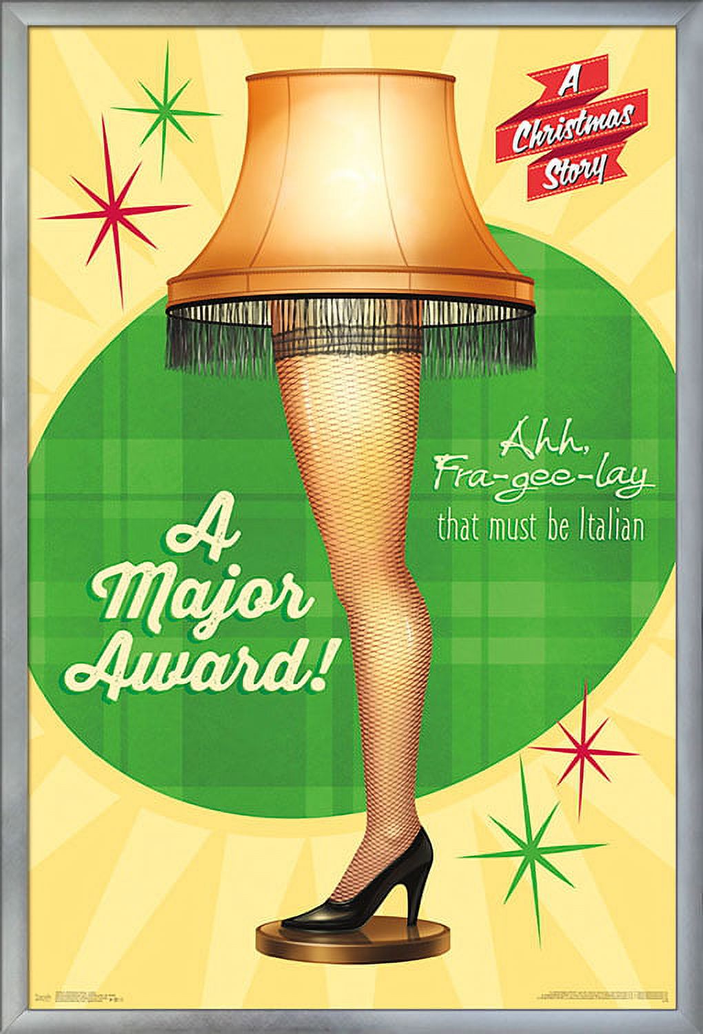 A Christmas Story - Lamp Wall Poster, 22.375" x 34", Framed
