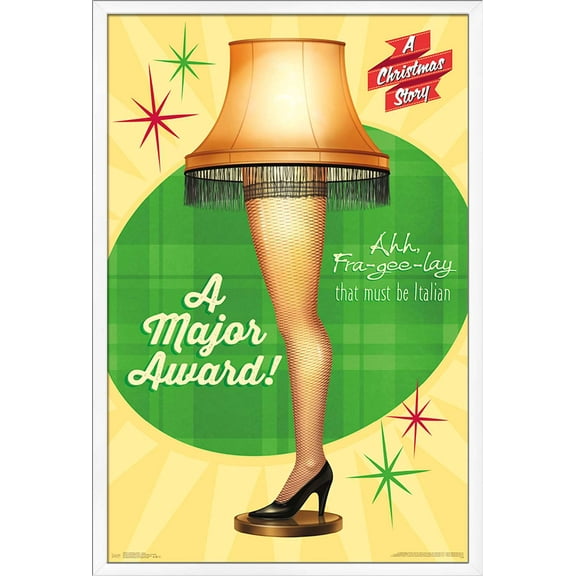 A Christmas Story - Lamp Wall Poster, 22.375" x 34", Framed