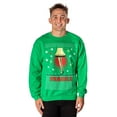 thumbnail image 1 of A Christmas Story Men's Leg Lamp Fragile Pullover Sweatshirt Green, 1 of 4