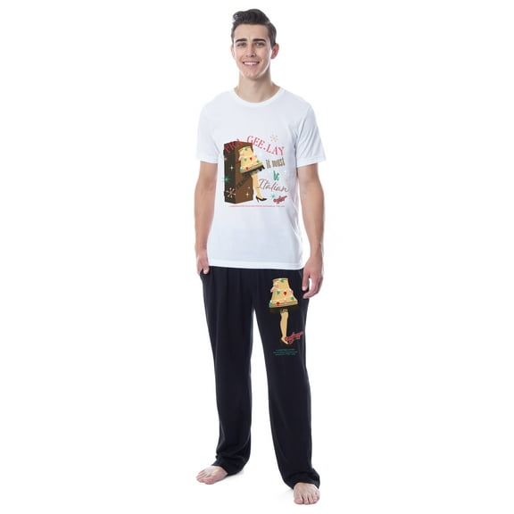 A Christmas Story Mens' Movie Drawing Lamp Leg Sleep Pajama Set