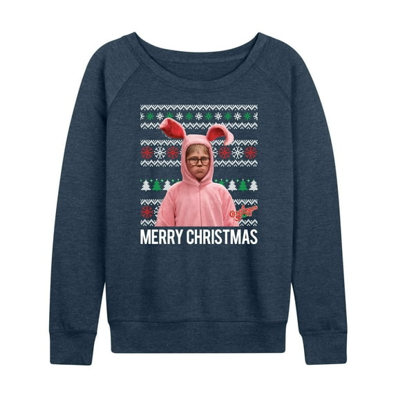 A Christmas Story - Merry Christmas - Women's Lightweight French Terry Long Sleeve Shirt