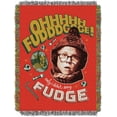 thumbnail image 1 of A Christmas Story Oh Fudge Holiday Woven Tapestry Throw Blanket, 1 of 4