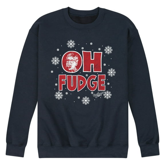 A Christmas Story - Oh Fudge Snowflakes - Men's Crew Neck Fleece Pullover