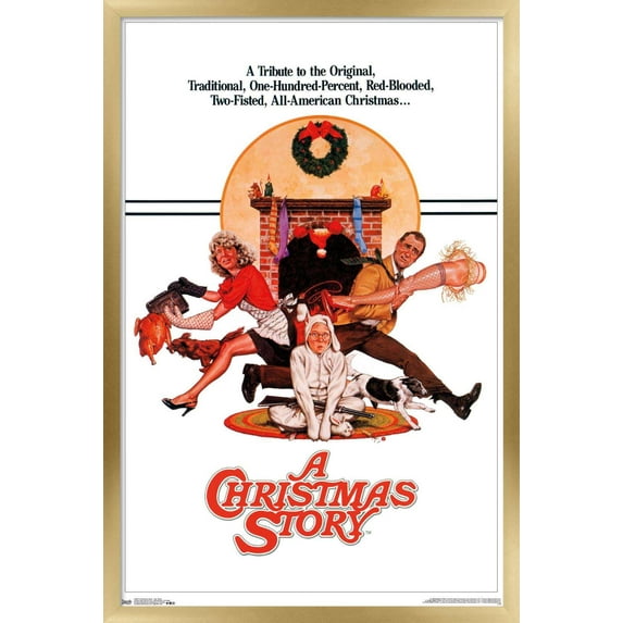 A Christmas Story - One Sheet Wall Poster, 22.375" x 34", Framed