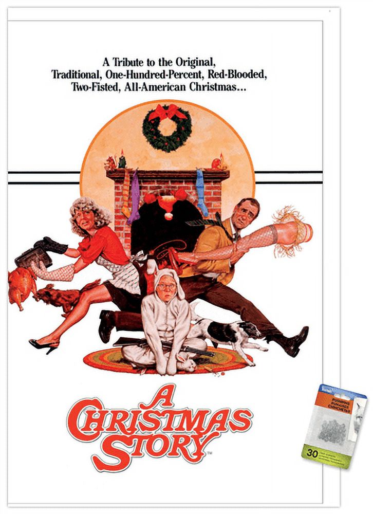 A Christmas Story - One Sheet Wall Poster with Push Pins, 22.375" x 34"
