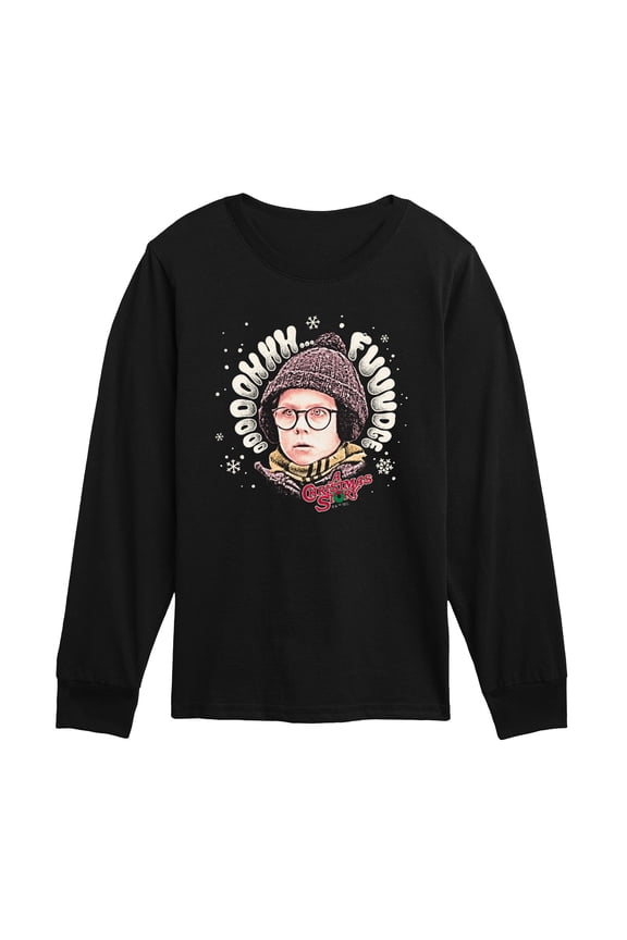- Oooh Fudge - Toddler Boys Long Sleeve Graphic T-Shirt