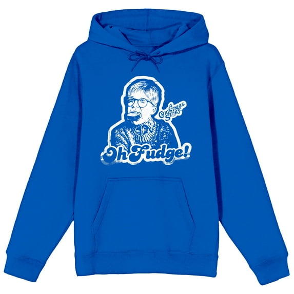 A Christmas Story Ralphie Oh, Fudge! Men's Royal Blue Sweatshirt-S