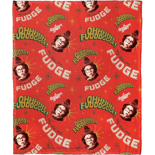 A Christmas Story Silk Touch Throw Blanket,, Oh Fudge