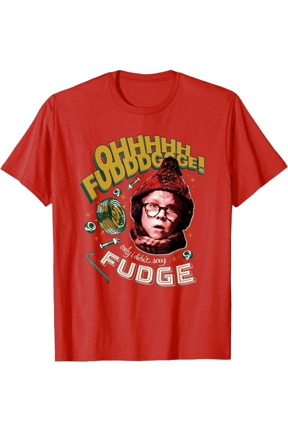 A Christmas Story T-Shirt Men's Ohhhh Fudddge Ralphie Short Sleeve Adult Top