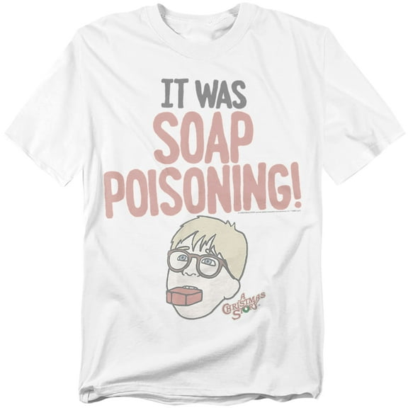 A Christmas Story T-Shirt Ralphie 'It Was Soap Poisoning' Unisex Graphic Tee for Men & Women