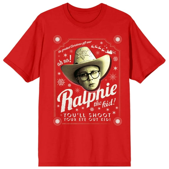 A Christmas Story You'll Shoot Your Eye Out Kid Unisex Red T-shirt-Large