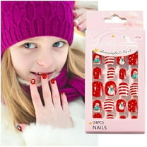 A Christmas Themed Sticker Pack For Kids With 24 Adorable And Durable Designs Easy Application Safe Wear Festive Manicure 24PCS