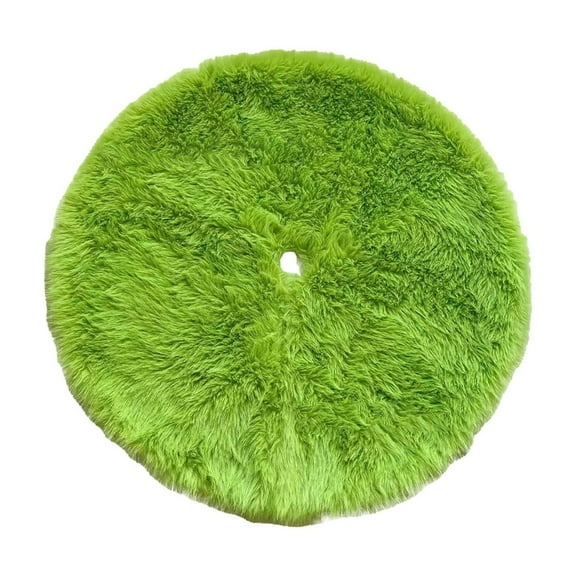 A Christmas Tree Skirt Holiday Activity Decoration Tree Base Decor Restaurant Atmosphere Snowball Skirt Green