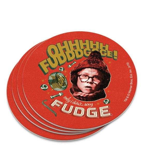 A Christmas story Only I didn't say Fudge Novelty Coaster Set
