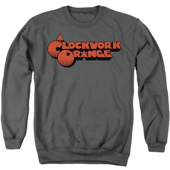 A Clockwork Orange Logo Unisex Adult Crewneck Sweatshirt (Small) Charcoal
