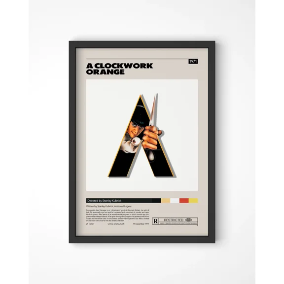 A Clockwork Orange Movie Poster Unframed Size 24''x36'' GooGate