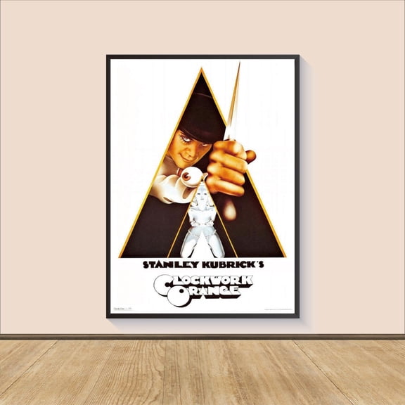 A Clockwork Orange Movie Poster, Wall Art, Unframed Paper Poster 8x10in