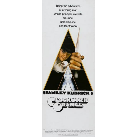 A Clockwork Orange Poster Movie Poster Insert 14"x36" Multi-Color Square Adults Best Posters