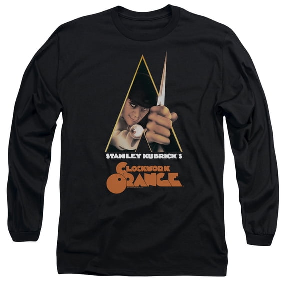 A Clockwork Orange Poster Long Sleeve T-Shirt Adult 18/1 Black