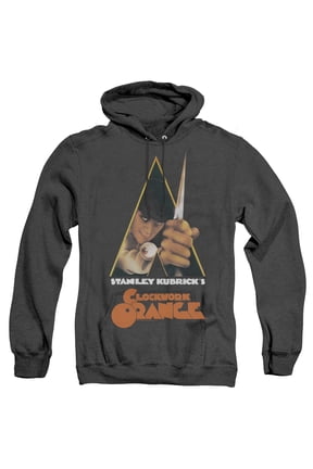A Clockwork Orange Poster Unisex Adult Pull-Over Heather Hoodie (Small) Black