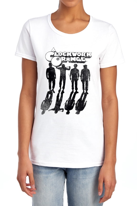 A Clockwork Orange Silhouette Gang Women's T Shirt, White, Small
