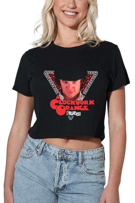 A Clockwork Orange Void Women's Crop Top T-Shirt, Black, X-Large