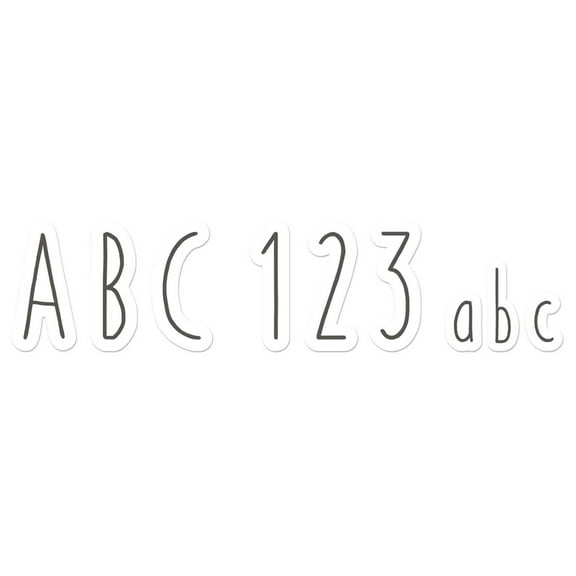 Eureka A Close-Knit Class Simple Print Deco Letters, 246 Pieces