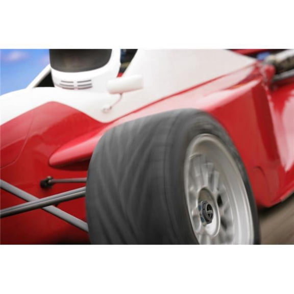 A Close-Up of A Red Race Car Poster Print by Don Hammond, 34 x 22 - Large