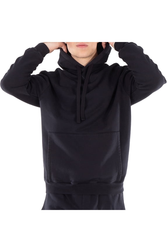 Essential Cotton Drawstring Hoodie, Size Small